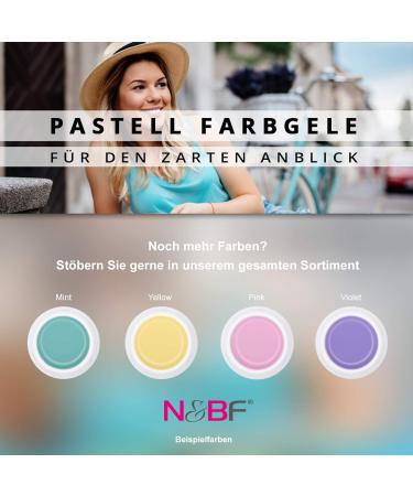 N&BF UV Color Gel Pastel Orange | Medium Viscosity Pastel Gel for Geln gel | Acid-Free Self-Smoothing Nail Design & Art | Made in EU - Buy Online on GoSupps.com