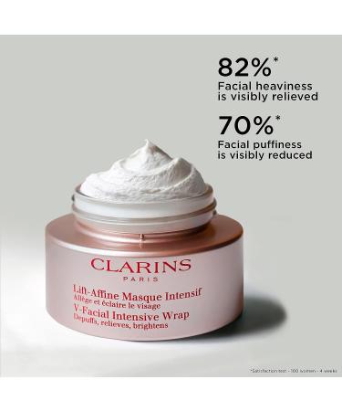 Clarins V-Facial Intensive Wrap Face Mask | 2.5 oz | Reduces Puffiness | Promotes Even Skin Tone - Buy Online on GoSupps.com