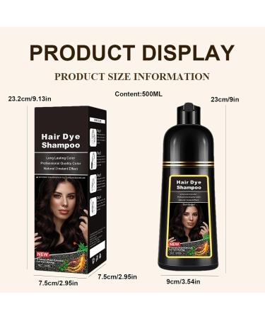 Instant Hair Dye Shampoo Black Dew Hair Color Shampoo Natural Plant-Based Hair Color Shampoo Hair Color Shampoo for Men and Women - Buy Online on GoSupps.com