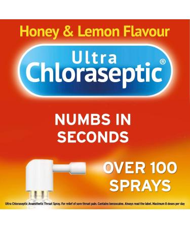 Ultra Chloraseptic Throat Spray 15ml Honey & Lemon - Fast Relief for Sore Throat - Buy Online on GoSupps.com