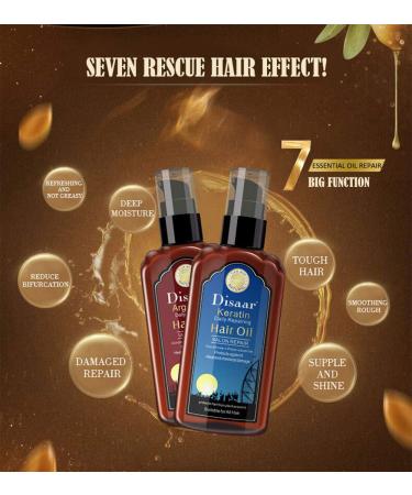 Keratin Hair Oil - Ultra Moist Daily Repair Rich Proteins & Vitamins 120ml | Protect & Nourish Your Hair - Buy Online on GoSupps.com