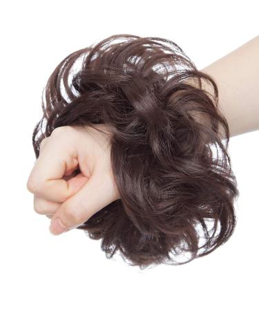 SEGO Dark Brown Hairpiece Bun - Voluminous Hair Tie & Extensions | 40g Updo Knot - Buy Online on GoSupps.com