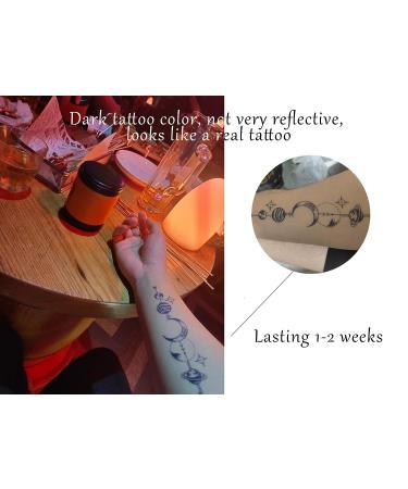 Semi Permanent 2 Weeks Arrow Mountain Temporary Tattoo for Men and Women - Waterproof Realistic Sticker - 8 Sheets - Adult Pattern 11 - Buy Online on GoSupps.com