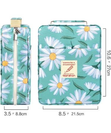 qianshan Pencil Case Holder Slot -Â Holds 202 Colored Pencils or 136 Gel Pens with Zipper Closure - Large Capacity Polyester Pen Organizer for Watercolor Pens or Markers - Perfect for Artist Daisy daisy202 - Buy Online on GoSupps.com