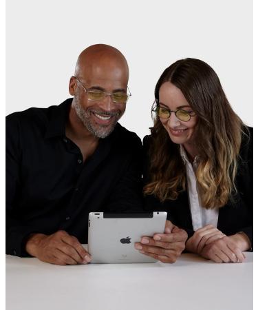 ThinOptics Manhattan Blue Light Blocking Glasses | Round Tortoise | 44mm Reading Specs - Buy Online on GoSupps.com