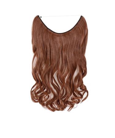 Hair Extensions 20Inches Hair Extensions 2 Ways Adjustable Headband Size Curly Wavy Invisible Wire Hair Extensions Hairpiece 140 Gram for Women Hair Pieces(2448) 20inches 2448