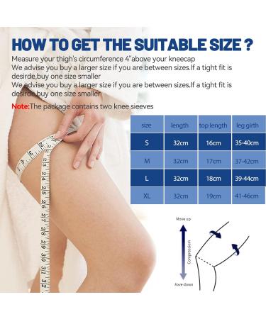 Milaiun Kniebandage 2-Pack - Compression Knee Supports for Men & Women with Stabilizers & Gel Upholstery - Perfect for Arthrosis & Sports - Buy Online on GoSupps.com