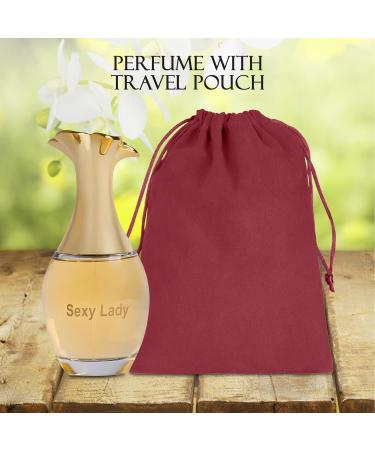 Sexy Lady Eau de Parfum Spray Perfume Fragrance For Women-Daywear Casual Daily Cologne Set with Suede Pouch- 3.4 Fl Oz Bottle Beauty Gift for Birthday Anniversary - Buy Online on GoSupps.com