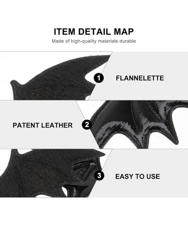 Uonlytech 10Pairs Halloween Bat Hair Clips Devil Wing Hair Barrettes Bat Wings Hair Barrettes for Halloween Parties - Buy Online on GoSupps.com