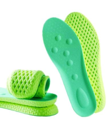 Memory Foam Replacement Insoles Sneaker Insoles with Excellent Shock Absorption and Cushioning for Comfortable Feet Relief Insoles Men and Women Kids (Women7.5-8 Big Kids6-7)