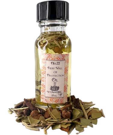 Fiery Wall of Protection Oil by New Moon Vibes - Powerful Spiritual Barrier Purification Negativity Barrier - Spells Rituals Conjure - Handmade with Essential Oils & Herbs - Wicca Pagan Hoodoo Magick - Buy Online on GoSupps.com