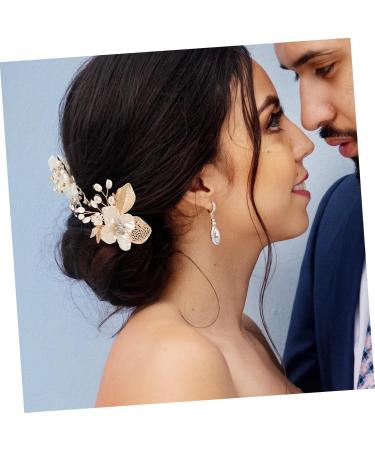 MERRYHAPY Gold Leaf Side Comb Leaf Hair Comb Girl Headpiece Hair Accessories for Women Hair Comb for Bride Metal Hair Comb Bride Headpiece Hair Accessories for Women Hair Pin - Buy Online on GoSupps.com