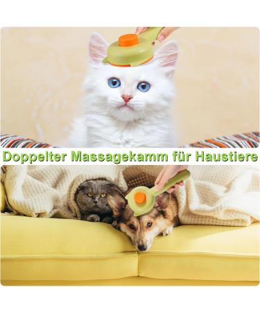 Fantesi Cat & Dog Brush | Grip Comb for Long & Short Hair | Easy Animal Hair Cleaning - Buy Online on GoSupps.com