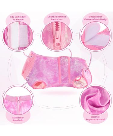 Slowton Dog Recovery Suit - Soft Breathable Leak-Resistant Post-Op Protector for Male Dogs - Tie-Dye Pink - Buy Online on GoSupps.com