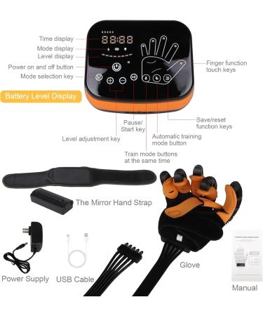 ZTGOJ Upgraded Rehabilitation Robot Gloves Stroke Recovery Arthritis Pain Relief Hemiplegia Finger Hand Exercisers Therapy Equipment (Right Hand-L) - Buy Online on GoSupps.com