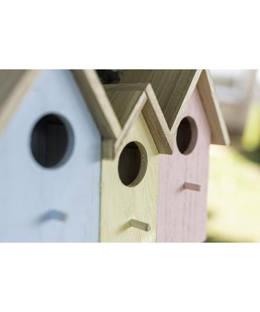 3 in 1 Wooden Wild Bird House - Predator Proof Nesting Box for Small Birds - Garden Ornament - Buy Online on GoSupps.com