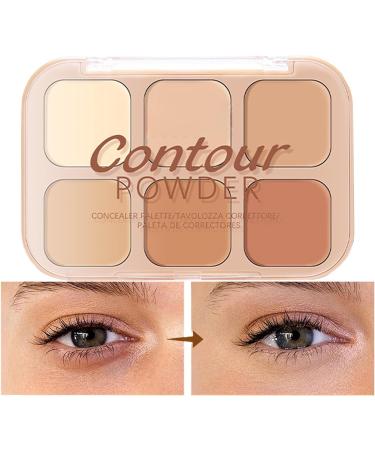  Esncddym Concealer Palette Powder Concealer Palette Correction - 6 Color Facial Contour Palette | Lasting Beauty Supplies for Data Party Evening Party - Buy Online on GoSupps.com