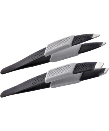 Barbasol Non Slip Stainless Steel Tweezer (2 Pack) - Slanted and Pointed Tweezers - Buy Online on GoSupps.com