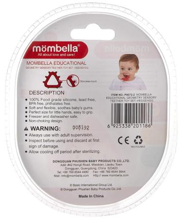 Mombella Bei ring - Geometric Hedgehog Teething Toy for Babies | International Shipping Available - Buy Online on GoSupps.com