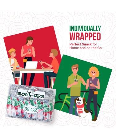 Bols Fruit Roll-Ups Variety Pack - 36 oz Individually Wrapped Fruity Snacks in Strawberry & Tropical Tie Dye Flavors - Ideal for School Lunches, Parties, Camping & More - Buy Online on GoSupps.com