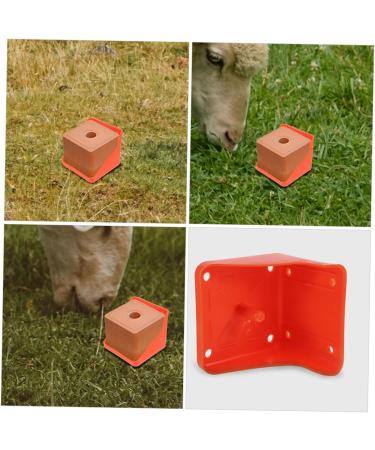 Happyyami 3pcs Lick Brick Box Feed Salt Block Tray Convenient Salt Blocks Rack Licking Bricks Supplies - Buy Online on GoSupps.com