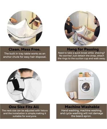 Beard Bib Apron - Waterproof Hair Catcher for Easy Grooming | Best Gifts for Men | Swift Pick - Buy Online on GoSupps.com