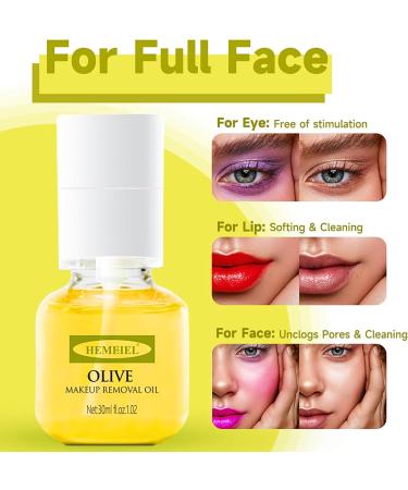 Olive Make Up Remover Oil Cleansing Oil 100% Natural Oil Cleaner Oil Based Cleanser Gentle Makeup Removal Deep Cleansing Pores Nourishing Waterproof Makeup Remover Oil For Sensitive Skin - Buy Online on GoSupps.com