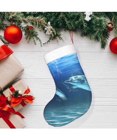 Ffexs Blue Pineapple Christmas Socks | Velvet Holiday Socks with Dolphins | One Size Fits All - Buy Online on GoSupps.com