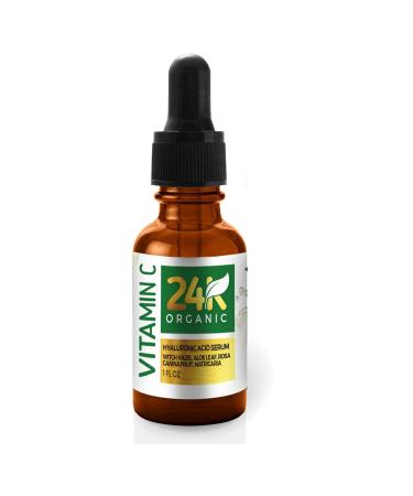 Buy 24K Vitamin C Serum for Face - Anti-Aging Facial Serum with Hyaluronic Acid & Aloe - 1 fl oz - International Shipping - Buy Online on GoSupps.com