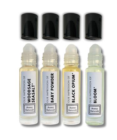 Perfume Oils for Women Long Lasting - Mini Perfume Set Replicant Perfume Body Oils Must Haves for Women Smells Goods for Women 4 Pc (Dreamy Set)
