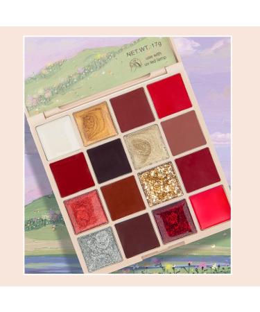 RoseFlower Solid Nail Polish Palette with Brush 16 Colour Solid Cream Gel Nail Polish Palette Solid Gel Polish Palette Cream Pudding Gel Polish Palette Kit Nail Paint Nail Art Professional #1 - Buy Online on GoSupps.com