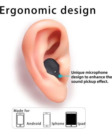 P&LLL Bluetooth Mini Single Earbud - 8Hrs Playtime, Noise Cancelling, Hands-Free Earpiece for iPhone, Samsung, Android - Wireless Invisible Pro Headset - Buy Online on GoSupps.com