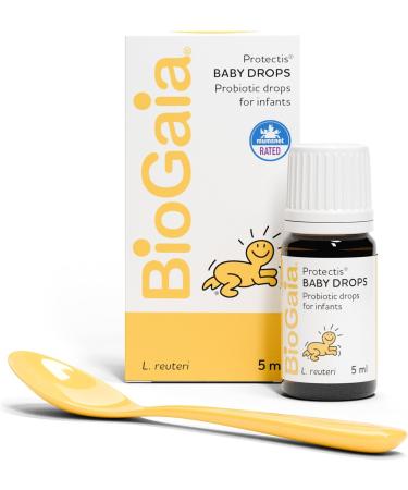 Biogaia Protectis Baby Drops - 100 MIL LIVE L Reuteri Probiotic for Newborns | Digestive Support & Gas Relief | Essential 5 ml (1 Pack) - Buy Online on GoSupps.com