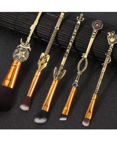 Emowpe Makeup Brush Set - 5-Piece JoJo's Bizarre Adventure with Eye Lip & Powder Brushes & Storage Bag | International Shipping Available - Buy Online on GoSupps.com