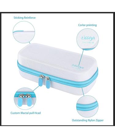ZICCGA Insulin Cooler Travel Case for Pen Diabetics Medication Bag Organizer with 4 Ice Packs for Vials EpiPen White - Buy Online on GoSupps.com