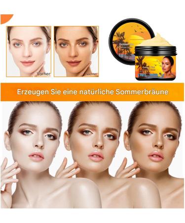 Selftanning lotion instant tanning face natural tanning cream for face and body for women and men 40 g black cream - Buy Online on GoSupps.com