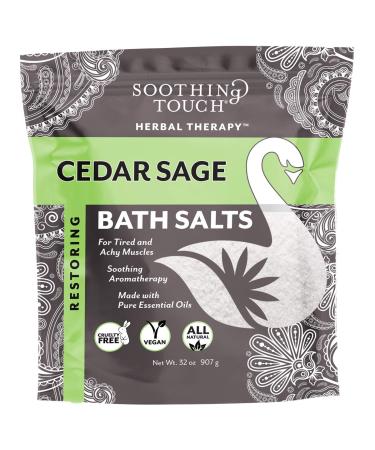 SOOTHING TOUCH Cedar Sage Bath Salts  32 OZ