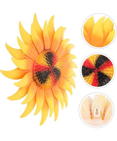 Alipis 4pcs Wrought Iron Sunflower Hanging Emblems Tote Bags for Women Sunflower Wall Ornament Indoor Plant 30x30cmx4pcs Yellowx4pcs - Buy Online on GoSupps.com