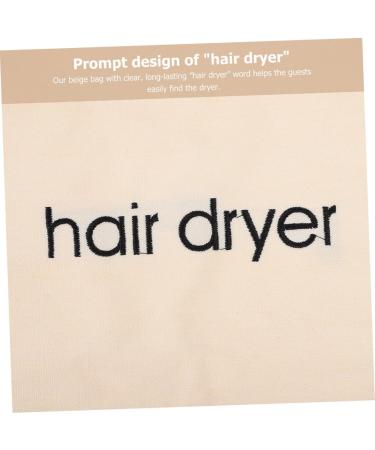 AUTSUPPL 4pcs Hair Dryer Storage Bag Travel Hair Dryer Travel Make up Bag Portable Makeup Bags Fabric Beige 33x30cm Beige - Buy Online on GoSupps.com