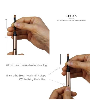 Retractable Automatic Lid Professional Lip Brush 1pc - Champagne Gold - Buy Online on GoSupps.com