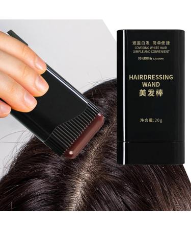 Hair Color Stick Instant Hair Mask Pen 20 g hair color stick with integrated instant camouflage of white hair waterproof and sweatproof Black Brown - Buy Online on GoSupps.com
