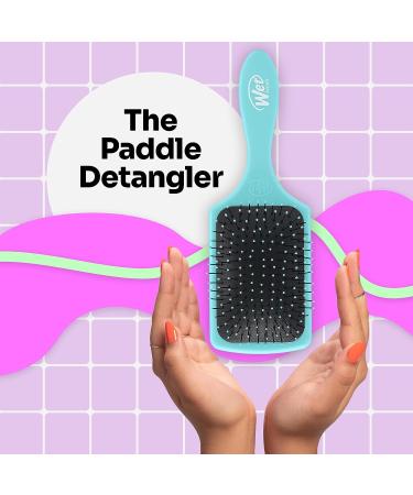Wet Brush Paddle Detangler Hair Brush - Aqua | Ultra-Soft IntelliFlex Bristles | For Wet, Dry & Damaged Hair - Buy Online on GoSupps.com