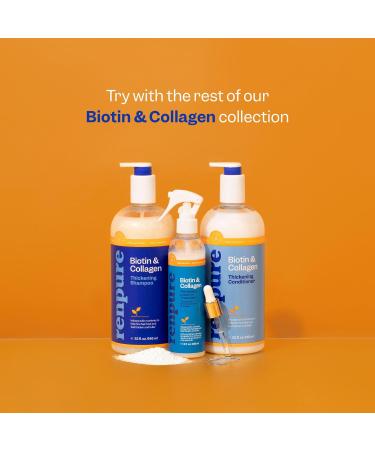 Renpure Biotin & Collagen Leave-In Conditioner - Fuller Thicker Hair Treatment for Fine & Thin Hair - 8 Fl Oz - Vitamin B7 & Collagen - Buy Online on GoSupps.com