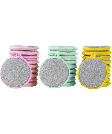 Kitchen Cleaning Sponges Double Sided Scouring Pad Wipe Dishwashing Sponges Cloth for Easy Dishwashing Double Side Dish Brush Easy to Clean Green - Buy Online on GoSupps.com