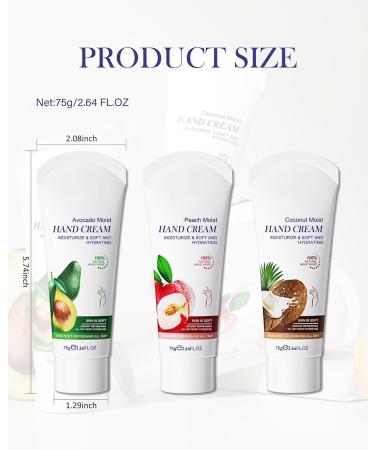 Mini Hand Cream Kit-3Pcs 75g Small Scented Hand Lotion for Dry Cracked Working Hands Natural Fragrance Moisturizing Travel Size Bulk Hand Lotion Baby Shower Wedding Favors Christmas Gift for Women 75 g (Pack of 3) - Buy Online on GoSupps.com