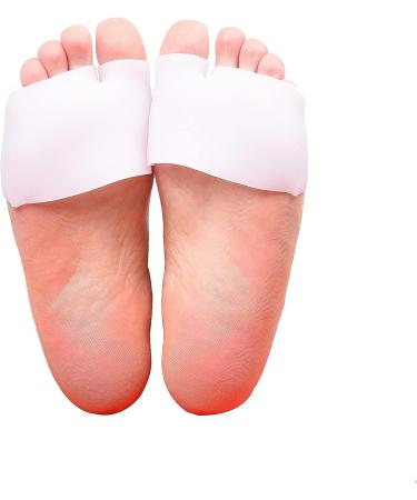 Soft Silicone Sleeves for Heel and Ball of Foot - 2 Pairs - Pain Relief & Comfort - Adjustable Size Gel Sleeves - Buy Online on GoSupps.com