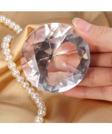 2 Colors Nail Art Glass Display Nail Art Display Glass Crystal Diamond Hand Model Shoot Ornament Manicure Accessories(White) - Buy Online on GoSupps.com