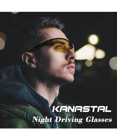 Kanastal Polarized Cycling Sunglasses for Men & Women - Ultra Light UV Protection Sports Glasses - D-Yellow Outdoor Eyewear - Buy Online on GoSupps.com