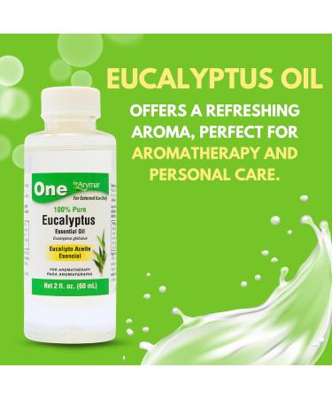 Arymar Eucalyptus Essential Oil, Therapeutic Grade, Steam Distilled, Aromatherapy and Home Fragrance 2oz - Buy Online on GoSupps.com