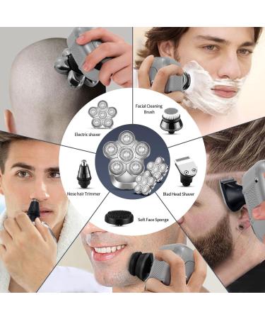 MOTLATA Head Shaver for Bald Men Electric Shavers Upgrade Rotary Shaver Best Close Shaver for Man Rechargeable Bald Mens Razor Multifunctional Electric Razors Wet & Dry Shaved Bald Shaver - Buy Online on GoSupps.com